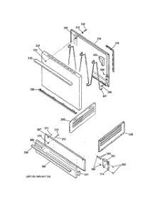 04 - Door & Drawer Parts parts for Ge Range JGBS14PCD1WW / from AppliancePartsPros.com