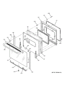 04 - Door parts for Ge Range JBS55DM6BB / from AppliancePartsPros.com