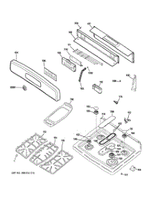 02 - Control Panel & Cooktop parts for Ge Range JGB605EED1ES / from AppliancePartsPros.com