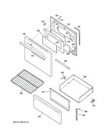 03 - Door & Drawer Parts parts for Ge Range ABS300K2BB / from AppliancePartsPros.com