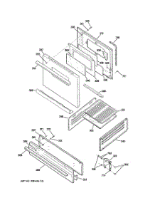 04 - Door & Drawer Parts parts for Ge Range AGBS300EP3BB / from AppliancePartsPros.com