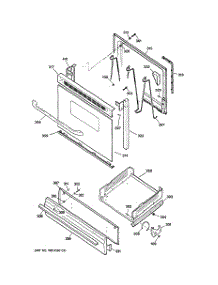 04 - Door & Drawer Parts parts for Ge Range JGBS04BET2WH / from AppliancePartsPros.com