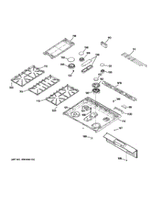 02 - Control Panel & Cooktop parts for Ge Range CGS985SET2SS / from AppliancePartsPros.com