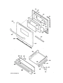 04 - Door & Drawer Parts parts for Ge Range JGBS07DET2WW / from AppliancePartsPros.com