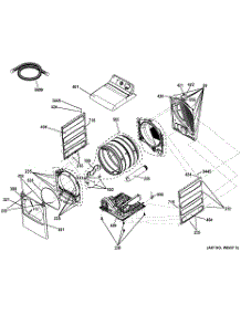 04 - Cabinet parts for Ge Dryer GTDL740GD0WW / from AppliancePartsPros.com
