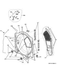 07 - Rear Roller Support parts for Ge Dryer GHDS830ED0WS / from AppliancePartsPros.com