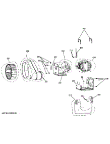 02 - Blower & Motor parts for Ge Dryer GTDL740ED0WW / from AppliancePartsPros.com
