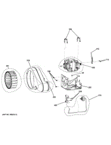 02 - Blower & Motor parts for Ge Dryer GTDS815ED0MC / from AppliancePartsPros.com