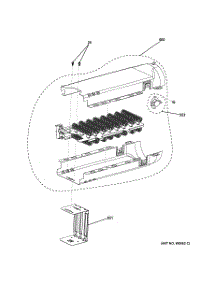 05 - Electric Heater & Brackets parts for Ge Dryer GTDS815ED0MC / from AppliancePartsPros.com