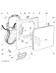 02 - Front Panel & Door parts for Ge Dryer GHDN520GD0WS / from AppliancePartsPros.com