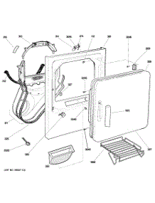 02 - Front Panel & Door parts for Ge Dryer GLDS560ED0WW / from AppliancePartsPros.com