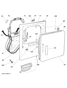 02 - Front Panel & Door parts for Ge Dryer GRDN550ED0WS / from AppliancePartsPros.com