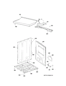 03 - Cabinet & Top Panel parts for Ge Dryer GTDX400ED0WS / from AppliancePartsPros.com