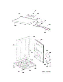 03 - Cabinet & Top Panel parts for Ge Dryer GTDL210ED0WW / from AppliancePartsPros.com