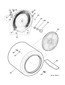 04 - Drum parts for Ge Dryer GTDL210ED0WW / from AppliancePartsPros.com