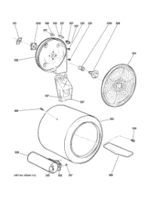 04 - Drum parts for Ge Dryer GTDX185GD0CC / from AppliancePartsPros.com