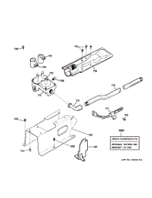 06 - Gas Valve & Burner Assembly parts for Ge Dryer DMCD330GJ1WC / from AppliancePartsPros.com