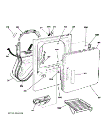 02 - Front Panel & Door parts for Ge Dryer GRDN510EM2WS / from AppliancePartsPros.com
