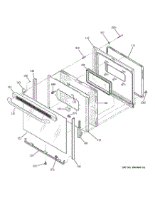 04 - Door parts for Ge Range JBP62DM5WW / from AppliancePartsPros.com