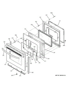 04 - Door parts for Ge Range JBP23GR5SA / from AppliancePartsPros.com
