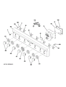 02 - Control Panel parts for Ge Range ZGP366NR2SS / from AppliancePartsPros.com