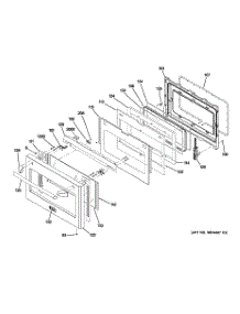 08 - Large Door Assembly parts for Ge Range ZDP486LDP5SS / from AppliancePartsPros.com