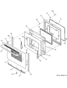 05 - Door parts for Ge Range JB710DT2BB / from AppliancePartsPros.com