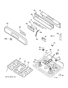 02 - Control Panel & Cooktop parts for Ge Range JGB600SET2SS / from AppliancePartsPros.com