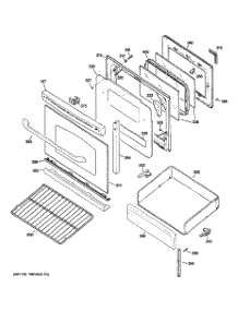 04 - Door & Drawer Parts parts for Ge Range JGB600DET2WW / from AppliancePartsPros.com