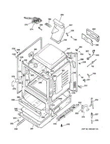 03 - Body Parts parts for Ge Range JGB285DET2WW / from AppliancePartsPros.com