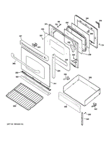 04 - Door & Drawer Parts parts for Ge Range JGB500DEP4BB / from AppliancePartsPros.com
