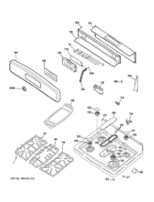 02 - Control Panel & Cooktop parts for Ge Range JGB810SET2SS / from AppliancePartsPros.com