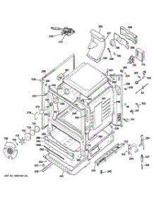 03 - Body Parts parts for Ge Range JGB810SET2SS / from AppliancePartsPros.com