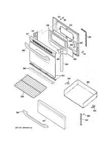 03 - Door & Drawer Parts parts for Ge Range JBS27SIM1SS / from AppliancePartsPros.com