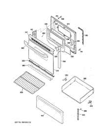 03 - Door & Drawer Parts parts for Ge Range JBS27DIM1WW / from AppliancePartsPros.com