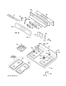 02 - Control Panel & Cooktop parts for Ge Range JGBP33DET2CC / from AppliancePartsPros.com