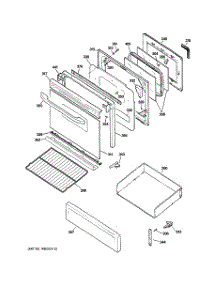 04 - Door & Drawer Parts parts for Ge Range JGB250DET2WW / from AppliancePartsPros.com