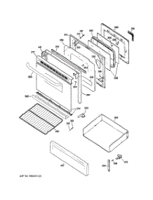 04 - Door & Drawer Parts parts for Ge Range JGB250GET2SA / from AppliancePartsPros.com