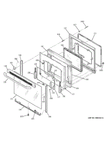 04 - Door parts for Ge Range JB640SR6SS / from AppliancePartsPros.com