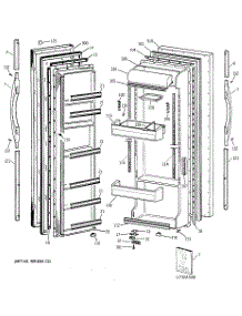 04 - Door parts for Ge Range JB680ST3SS / from AppliancePartsPros.com