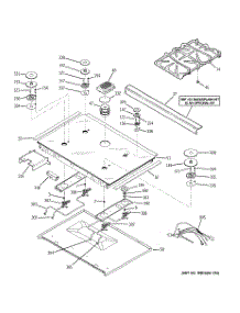 03 - Cooktop parts for Ge Range PGS968SEP3SS / from AppliancePartsPros.com