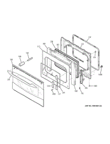 05 - Door parts for Ge Range PGS975SEP3SS / from AppliancePartsPros.com