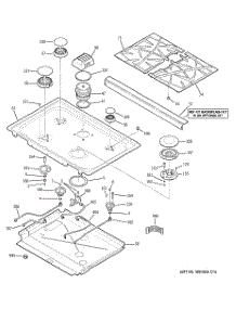 03 - Cooktop parts for Ge Range PGS975DEP3BB / from AppliancePartsPros.com