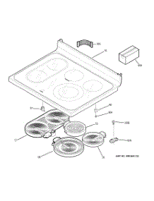 02 - Cooktop parts for Ge Range JB710ST3SS / from AppliancePartsPros.com