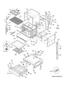 03 - Body Parts parts for Ge Range JSP46DP3WW / from AppliancePartsPros.com