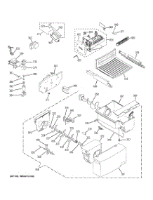 05 - Ice Maker & Dispenser parts for Ge Refrigerator GSL22JGCCLS / from AppliancePartsPros.com