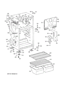 02 - Cabinet parts for Ge Refrigerator GTJ17BCTZRSA / from AppliancePartsPros.com