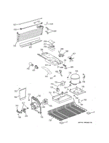 03 - Unit Parts parts for Ge Refrigerator GTJ17BCTZRSA / from AppliancePartsPros.com