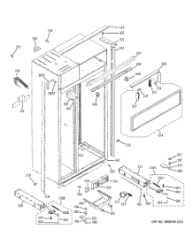 10 - Case Parts parts for Ge Refrigerator ZISS420NXBSS / from AppliancePartsPros.com
