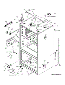 08 - Case Parts parts for Ge Refrigerator GNE26GGDABB / from AppliancePartsPros.com